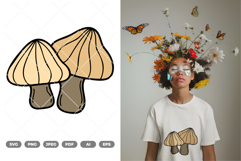 Mushroom Colored SVG &amp; Clipart Product Image 1