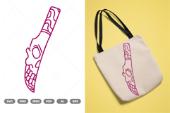 Skull Knife SVG &amp; Clipart Product Image 1
