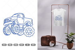 Monster Truck SVG &amp; Clipart Product Image 1