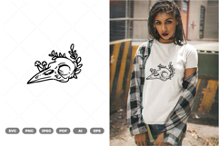 Animal Skull and Mushrooms SVG &amp; Clipart Product Image 1