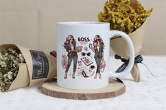 Boss Babe Charm - Empowering Businesswoman PNG Clip Art Product Image 3