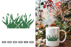 Grass Silhouette SVG &amp; Clipart Product Image 1