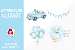 Baby boy duck PNG for Nursery and Design Product Image 1