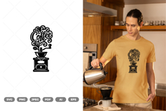 Coffee Laser Cut SVG &amp; Clipart Product Image 1