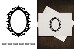 Ornamental Frame SVG &amp; Clipart Product Image 1