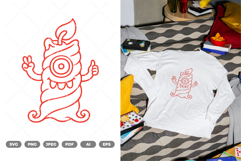 Candle Monster SVG &amp; Clipart Product Image 1