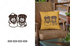 Dog Bride and Groom SVG &amp; Clipart Product Image 1