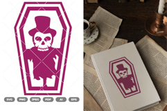 Coffin Skull SVG &amp; Clipart Product Image 1