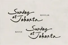 Sunday at Jakarta - Handwritten Font Product Image 4