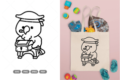 Pirate Parrot SVG &amp; Clipart Product Image 1