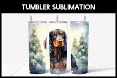 6 Winter Gordon Setter Tumbler Sublimation|Winter Tumbler Product Image 3