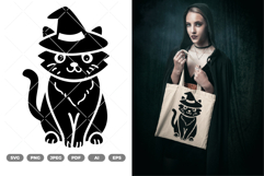 Cat Witch SVG &amp; Clipart Product Image 1