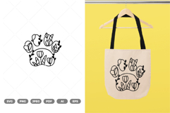 Floral Paw SVG &amp; Clipart Product Image 1