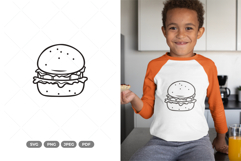 Hamburger SVG &amp; Clipart - Fast Food Clipart Product Image 1