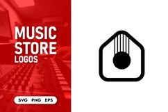 Music store logo bundle svg Product Image 5