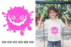 Splash Monster SVG &amp; Clipart Product Image 1