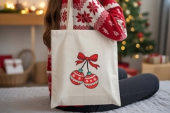 Christmas Ornaments with Bow Embroidery Design Product Image 4