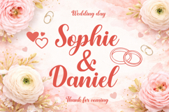 Gayla Romantic Script Font with Love Doodles Product Image 4