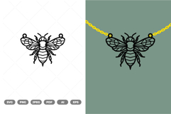 Geometric Honeybee Necklace SVG &amp; Clipart Product Image 1
