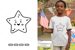 Kawaii Star SVG &amp; Clipart Product Image 1