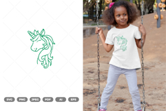 Unicorn Head SVG &amp; Clipart Product Image 1