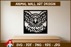 18 Animals Wall Art SVG, Woodland Animals Papercut Design Product Image 9