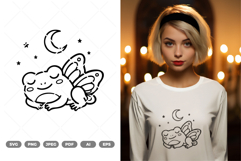 Fairy Frog SVG &amp; Clipart Product Image 1