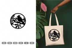 Birds on Branch SVG &amp; Clipart Product Image 1