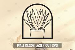 Modern Plant Wall Art SVG I Botanical Laser Cut Wall Art Product Image 1
