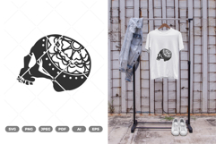 Skull Head Mandala SVG &amp; Clipart Product Image 1