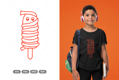 Halloween Ice Cream SVG &amp; Clipart Product Image 1