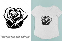 Rose SVG &amp; Clipart Product Image 1