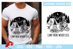 Camp more, worry less SVG, Camp SVG Product Image 1