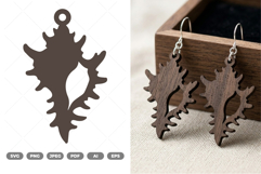 Seashell Earring SVG &amp; Clipart Product Image 1