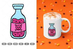 Poison Bottle Colored SVG &amp; Clipart Product Image 1