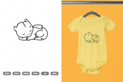 Baby Dragon Doodle SVG &amp; Clipart Product Image 1