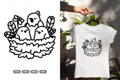 Bird Nest Doodle SVG &amp; Clipart Product Image 1