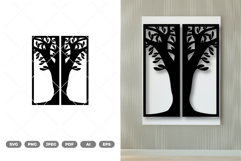 Split Tree Of Life Wall Decor SVG &amp; Clipart Product Image 1