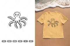 Cute Sea Octopus SVG &amp; Clipart Product Image 1