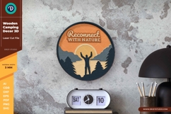 Wooden Camping Decor Set of 6 - Wood Laser Cut File Product Image 7