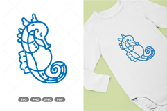 Seahorse SVG &amp; Clipart Product Image 1