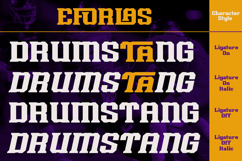 Eforlas - Ligature Sport Typeface Product Image 4