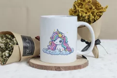Adorable Baby Rainbow Unicorn Png Clip Art Product Image 3
