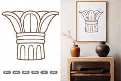 Ancient Column SVG &amp; Clipart Product Image 1