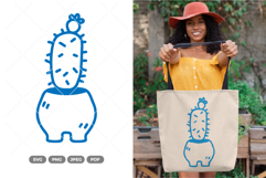 Cute Potted Plant SVG &amp; Clipart Product Image 1