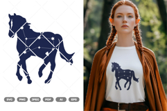 Horse Constellation SVG &amp; Clipart Product Image 1