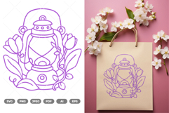 Lantern SVG &amp; Clipart Product Image 1