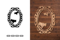 Halloween Frame SVG & Clipart - Cut Files Product Image 1