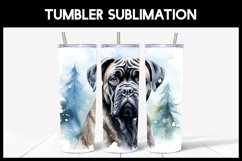 6 Winter Cane Corso Dog Tumbler Sublimation |Winter Tumbler Product Image 5