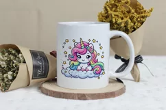 Adorable Baby Rainbow Unicorn Png Clip Art Product Image 3